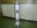 樹脂製熱交換器（シェル＆チューブ方式）１ｍ×φ２００ｍｍ