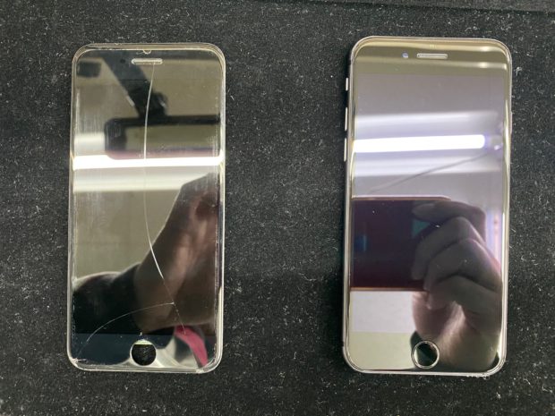 松本市でiPhone修理｜松本市内のお客様がiPhone8画面ガラス割れ修理（パネル交換）にご来店頂きました