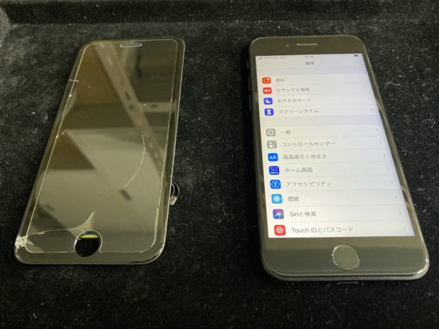 iPhoneSE画面割れ修理