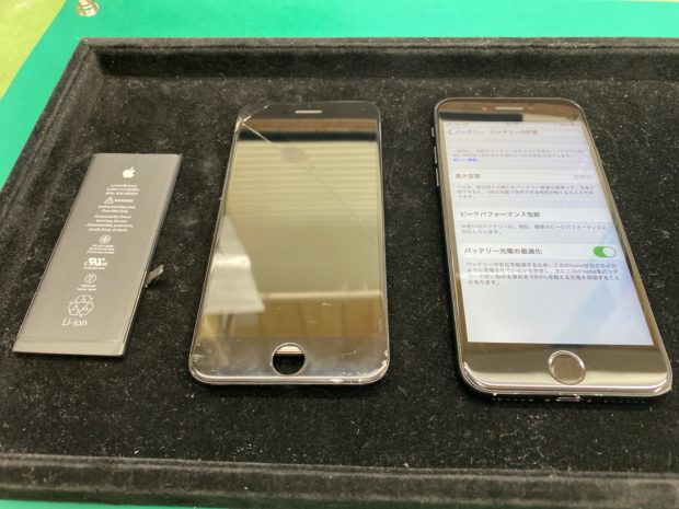 松本市iPhone修理（バッテリー・パネル交換）
