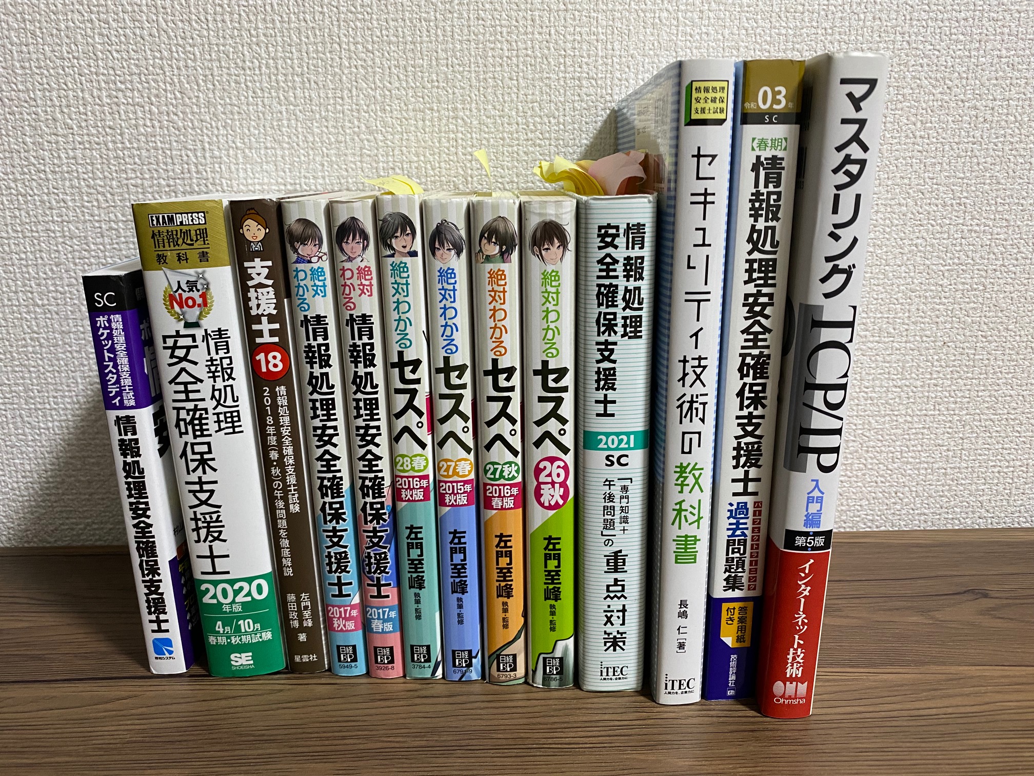 SC試験で使用した書籍