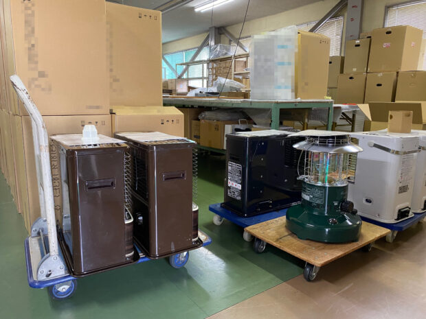 石油暖房機器修理品の入荷量が増えてきました