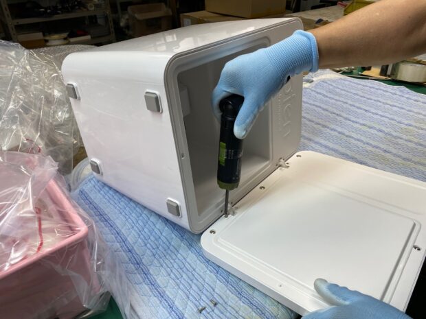 生ごみ乾燥機の仕様変更作業