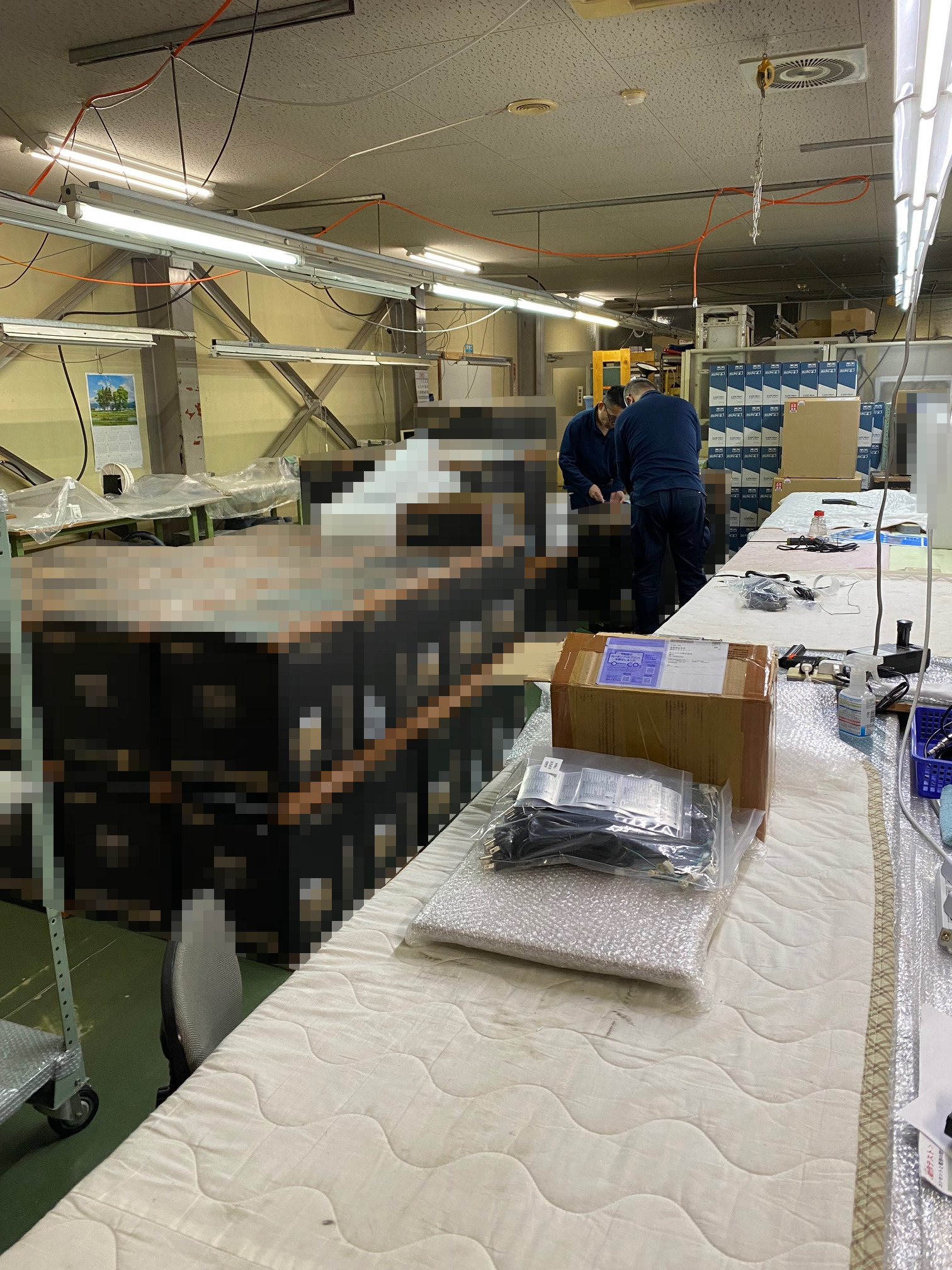 海外メーカー空気清浄機の仕様変更作業